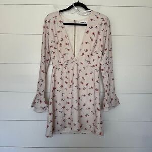 About Us Women’s Small Floral Holly Dress Longsleeve